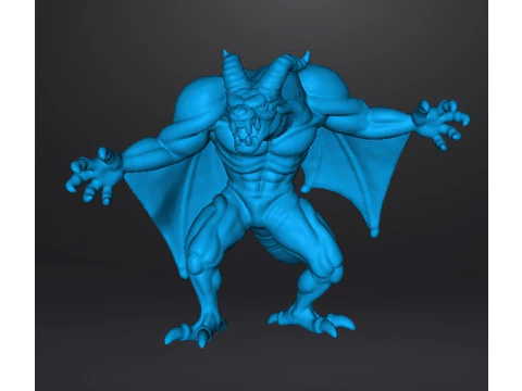 DRACULA DEMON FORM CASTLEVANIA MONSTER MINIATURE MODEL FOR HORROR OR FANTASY GAMES RPG DND 3D Print Model