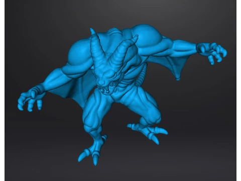 DRACULA DEMON FORM CASTLEVANIA MONSTER MINIATURE MODEL FOR HORROR OR FANTASY GAMES RPG DND 3D Print Model
