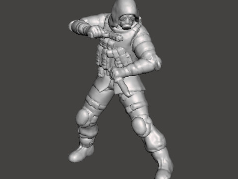 RE VECTOR OPERATOR MINIATURE MODEL FOR HORROR OR FANTASY GAMES RPG DND 3Dプリントモデル