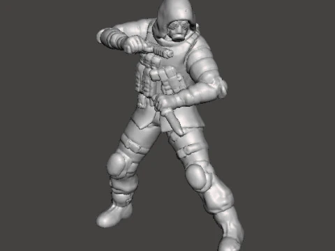 RE VECTOR OPERATOR MINIATURMODELL F&Uuml;R HORROR- ODER FANTASY-SPIELE RPG DND 3D Druckmodell