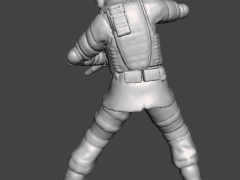 RE VECTOR OPERATOR MINIATURE MODEL FOR HORROR OR FANTASY GAMES RPG DND 3D Принт Модель
