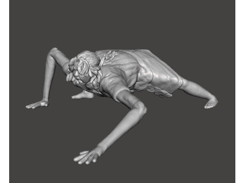 RE7 MUTATED MARGUERITE MINIATURE MODEL FOR HORROR OR FANTASY GAMES RPG DND 3D Print Model