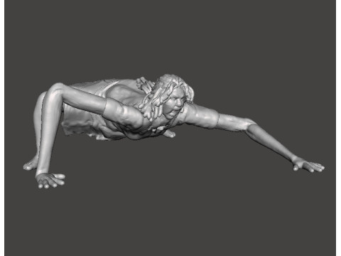 RE7 MUTATED MARGUERITE MINIATURE MODEL FOR HORROR OR FANTASY GAMES RPG DND 3D Print Model