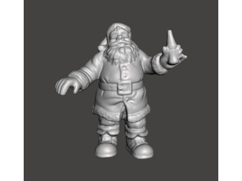 SANTA CLAUS COCA COLA CHRISTMAS VINTAGE PROMOTIONAL FIGURE MODEL STATUE ORNAMENT 3D Принт Модель