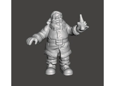 圣诞老人可口可乐圣诞节复古促销人物模型雕像装饰品 3D 打印模型