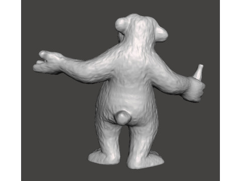 POLAR BEAR COCA COLA CHRISTMAS VINTAGE PROMOTIONAL FIGURE MODEL STATUE ORNAMENT 3D 打印模型