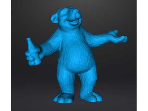 POLAR BEAR COCA COLA CHRISTMAS VINTAGE PROMOTIONAL FIGURE MODEL STATUE ORNAMENT 3D 打印模型