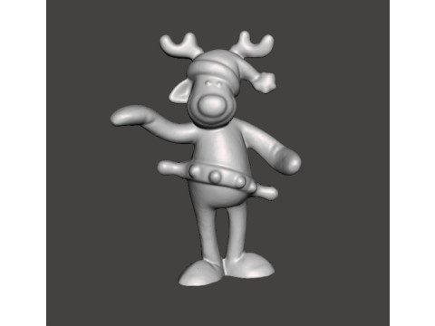 RUDOLPH THE REINDEER COCA COLA CHRISTMAS VINTAGE PROMOTIONAL FIGURE MODEL STATUE ORNAMENT 3D Print Model