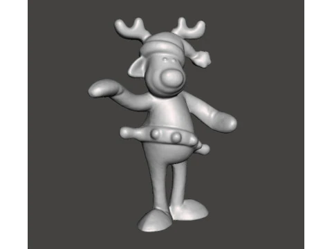 RUDOLPH DAS RENTIER COCA COLA WEIHNACHTEN VINTAGE WERBEFIGUR MODELL STATUE ORNAMENT 3D Druckmodell