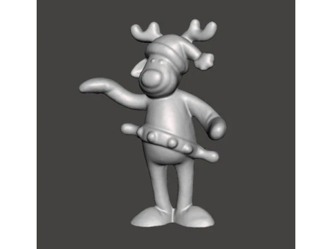 RUDOLPH DAS RENTIER COCA COLA WEIHNACHTEN VINTAGE WERBEFIGUR MODELL STATUE ORNAMENT 3D Druckmodell