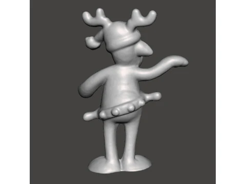 RUDOLPH DAS RENTIER COCA COLA WEIHNACHTEN VINTAGE WERBEFIGUR MODELL STATUE ORNAMENT 3D Druckmodell