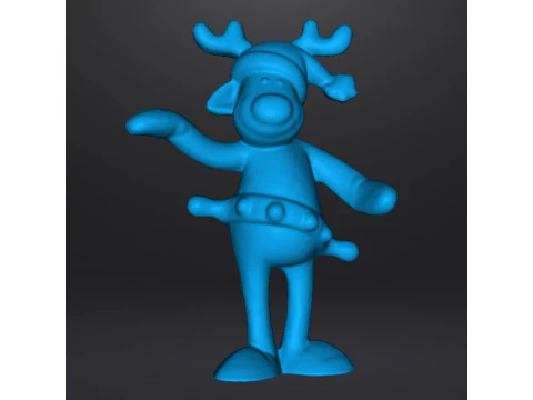 RUDOLPH DAS RENTIER COCA COLA WEIHNACHTEN VINTAGE WERBEFIGUR MODELL STATUE ORNAMENT 3D Druckmodell