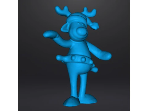 RUDOLPH DAS RENTIER COCA COLA WEIHNACHTEN VINTAGE WERBEFIGUR MODELL STATUE ORNAMENT 3D Druckmodell