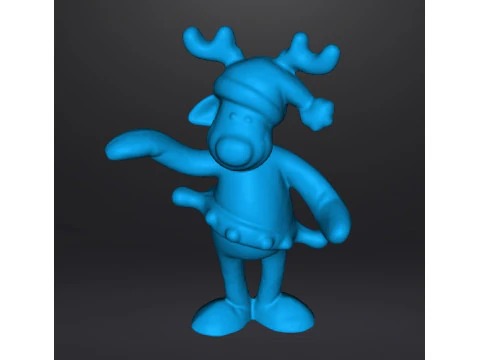 RUDOLPH DAS RENTIER COCA COLA WEIHNACHTEN VINTAGE WERBEFIGUR MODELL STATUE ORNAMENT 3D Druckmodell