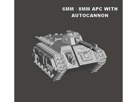 MODELLI IN MINIATURA DI SERBATOI APC GUARDIANI IMPERIALI IN SCALA DA 6 MM 8 MM PER GIOCHI SCIFI Modello di stampa 3D