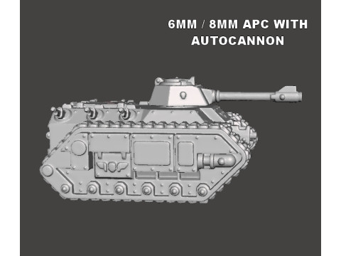 6MM 8MM SCALE IMPERIAL GUARDIANS APC TANKS MINIATURE MODELS FOR SCIFI GAMES 3D Принт Модель