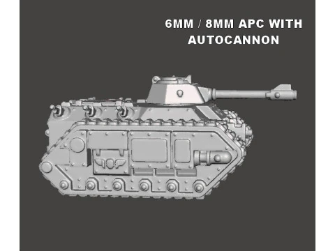 MODELLI IN MINIATURA DI SERBATOI APC GUARDIANI IMPERIALI IN SCALA DA 6 MM 8 MM PER GIOCHI SCIFI Modello di stampa 3D