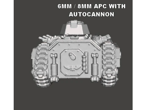MODELLI IN MINIATURA DI SERBATOI APC GUARDIANI IMPERIALI IN SCALA DA 6 MM 8 MM PER GIOCHI SCIFI Modello di stampa 3D