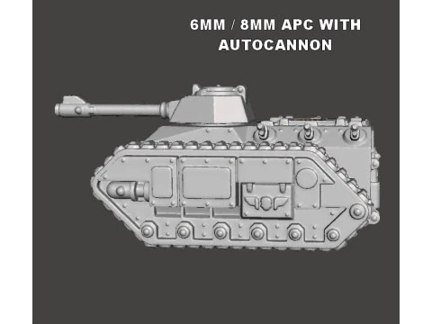 MODELLI IN MINIATURA DI SERBATOI APC GUARDIANI IMPERIALI IN SCALA DA 6 MM 8 MM PER GIOCHI SCIFI Modello di stampa 3D