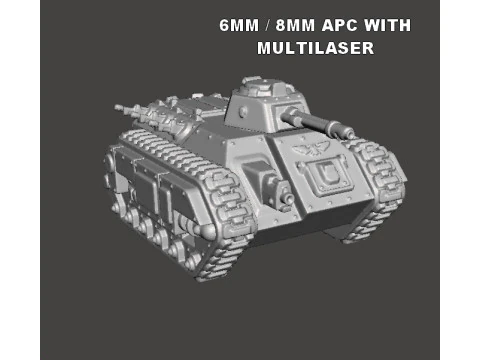 MODELLI IN MINIATURA DI SERBATOI APC GUARDIANI IMPERIALI IN SCALA DA 6 MM 8 MM PER GIOCHI SCIFI Modello di stampa 3D