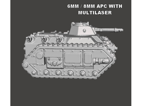 6MM 8MM SCALE IMPERIAL GUARDIANS APC TANKS MINIATURE MODELS FOR SCIFI GAMES 3D Принт Модель