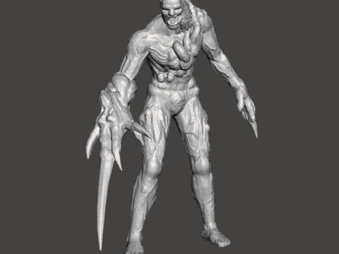RE PROTO TYRANT 001 MONSTER MINIATURE MODEL FOR HORROR OR FANTASY GAMES RPG DND 3D Print Model