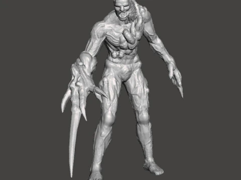 RE PROTO TYRANT 001 MONSTER MINIATUURMODEL VOOR HORROR OF FANTASY GAMES RPG DND 3D printmodel