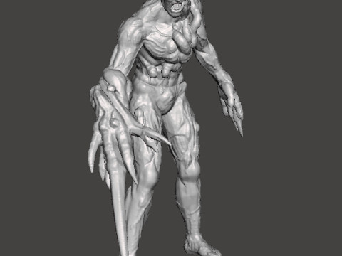 RE PROTO TYRANT 001 MONSTER MINIATURE MODEL FOR HORROR OR FANTASY GAMES RPG DND 3Dプリントモデル