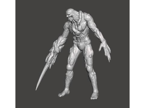 RE PROTO TYRANT 001 MONSTER MINIATURE MODEL FOR HORROR OR FANTASY GAMES RPG DND 3Dプリントモデル