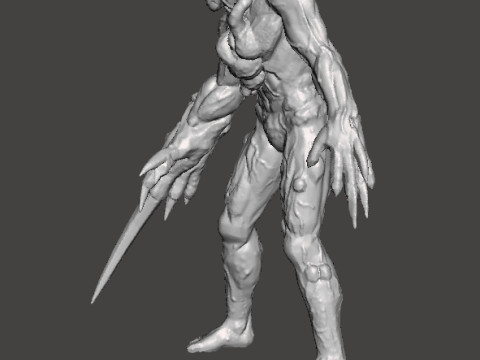 RE PROTO TYRANT 001 MONSTER MINIATURE MODEL FOR HORROR OR FANTASY GAMES RPG DND 3Dプリントモデル