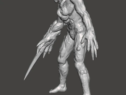 RE PROTO TYRANT 001 MONSTER MINIATURE MODEL FOR HORROR OR FANTASY GAMES RPG DND 3D Print Model