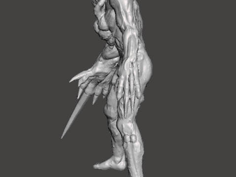 RE PROTO TYRANT 001 MONSTER MINIATURE MODEL FOR HORROR OR FANTASY GAMES RPG DND 3Dプリントモデル