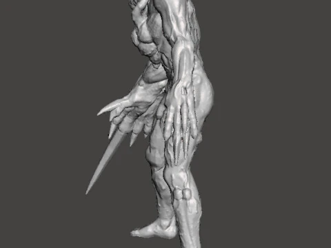 RE PROTO TYRANT 001 MONSTER MINIATURE MODEL FOR HORROR OR FANTASY GAMES RPG DND 3D Print Model
