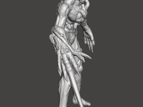 RE PROTO TYRANT 001 MONSTER MINIATURE MODEL FOR HORROR OR FANTASY GAMES RPG DND 3D Print Model