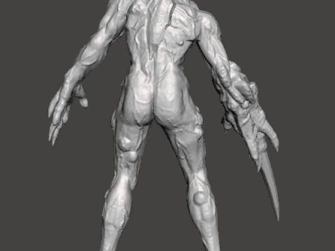 RE PROTO TYRANT 001 MONSTER MINIATURE MODEL FOR HORROR OR FANTASY GAMES RPG DND 3D Print Model