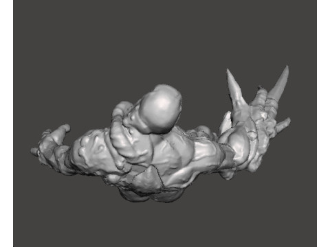 RE PROTO TYRANT 001 MONSTER MINIATURE MODEL FOR HORROR OR FANTASY GAMES RPG DND 3Dプリントモデル