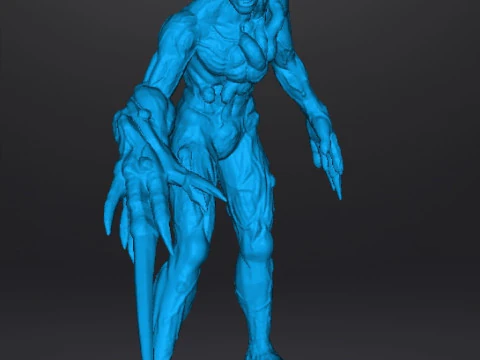 RE PROTO TYRANT 001 MONSTER MINIATURE MODEL FOR HORROR OR FANTASY GAMES RPG DND 3D Print Model