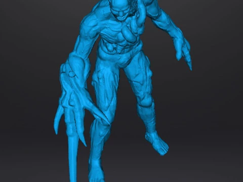 RE PROTO TYRANT 001 MONSTER MINIATURE MODEL FOR HORROR OR FANTASY GAMES RPG DND 3D Print Model