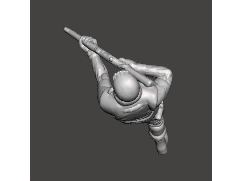 RE1 CHRIS WITH SHOTGUN MINIATURE MODEL FOR HORROR OR SCIFI GAMES RPG DND 3D Print Model