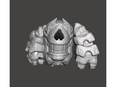 DWARF ROCK STOMPER GUARDIAN MINIATURE MODEL FANTASY GAMES DND RPG 3D Print Model