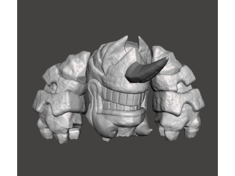DWARF ROCK STOMPER GUARDIAN MINIATURE MODEL FANTASY GAMES DND RPG 3D Print Model