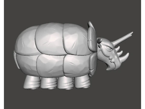 HERCULOIDS TUNDRO MINIATURE MODEL FANTASY OR SCIFI GAMES RPG DND 3D Print Model