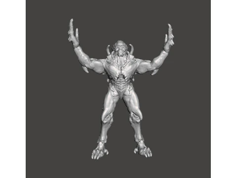 МІНІАТЮРНА МОДЕЛЬ ФІГУРКИ АРХВІЛЬСЬКОГО ДЕМОНА ДЛЯ ФЕНТЕЗІ АБО НАУКОВО-ФАНТАСТИЧНИХ ІГОР RPG DND 3D Принт Модель