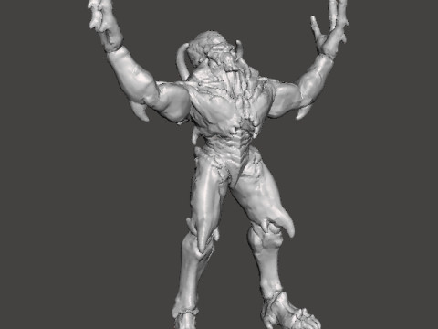 ARCHVILE DEMON MINIATURE MODEL FIGURE FOR FANTASY OR SCIFI GAMES RPG DND Modelo de impresión 3D