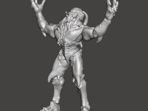ARCHVILE DEMON MINIATURE MODEL FIGURE FOR FANTASY OR SCIFI GAMES RPG DND Modelo de impresión 3D