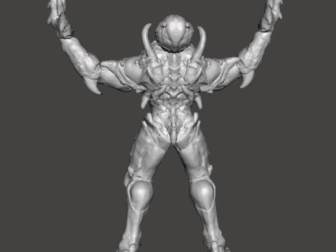 ARCHVILE DEMON MINIATURE MODEL FIGURE FOR FANTASY OR SCIFI GAMES RPG DND Modelo de impresión 3D