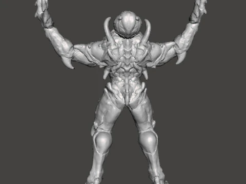 ARCHVILE DEMON MINIATURE MODEL FIGURE FOR FANTASY OR SCIFI GAMES RPG DND 3D Print Model