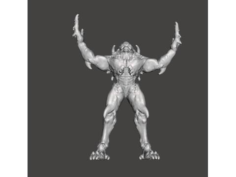 ARCHVILE DEMON MINIATURE MODEL FIGURE FOR FANTASY OR SCIFI GAMES RPG DND Modelo de impresión 3D