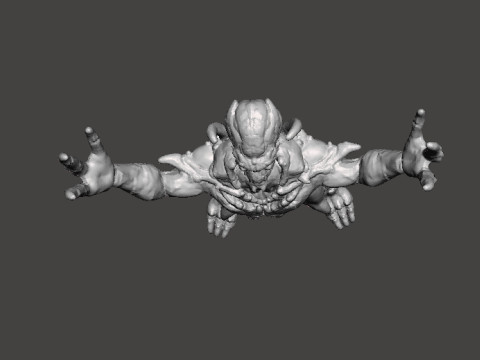 ARCHVILE DEMON MINIATURE MODEL FIGURE FOR FANTASY OR SCIFI GAMES RPG DND Modelo de impresión 3D