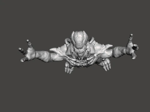 ARCHVILE DEMON MINIATURE MODEL FIGURE FOR FANTASY OR SCIFI GAMES RPG DND 3D Print Model